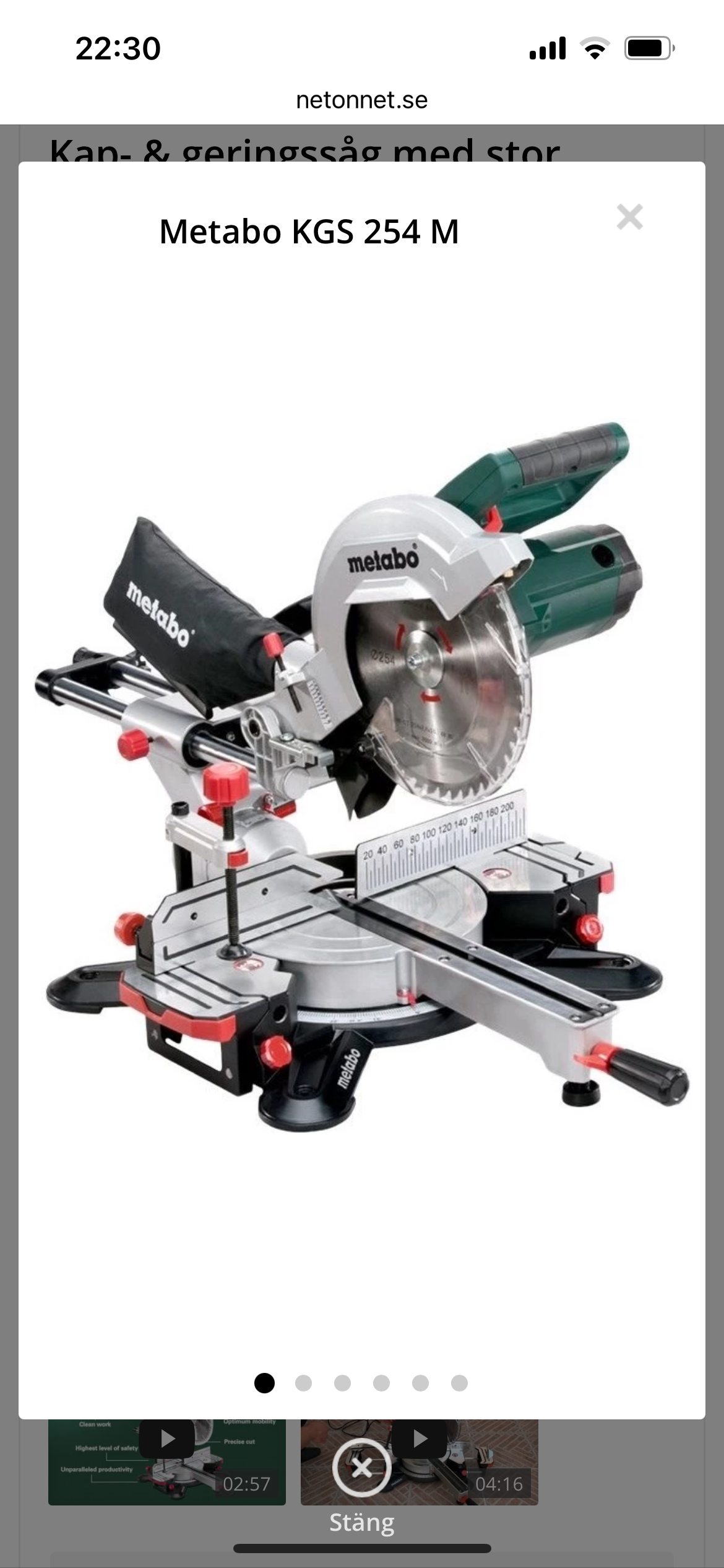 Metabo kgs 254 m