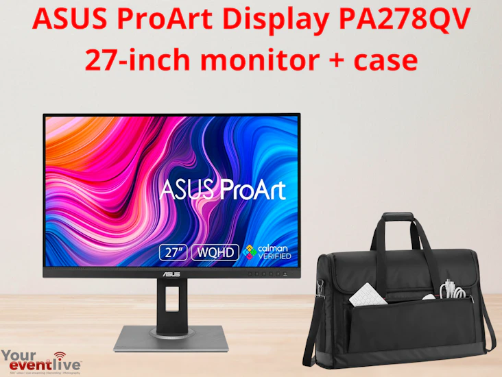 Asus proart 27” professional production monitor screen