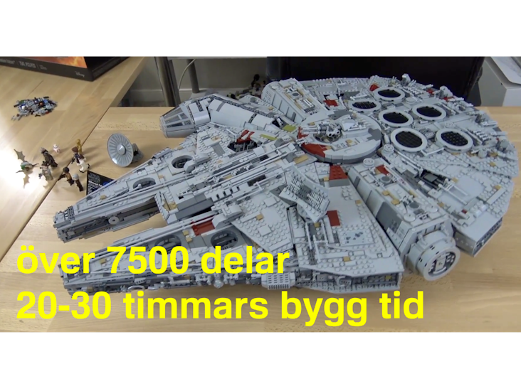 Lego star wars millennium falcon 7541 delar.