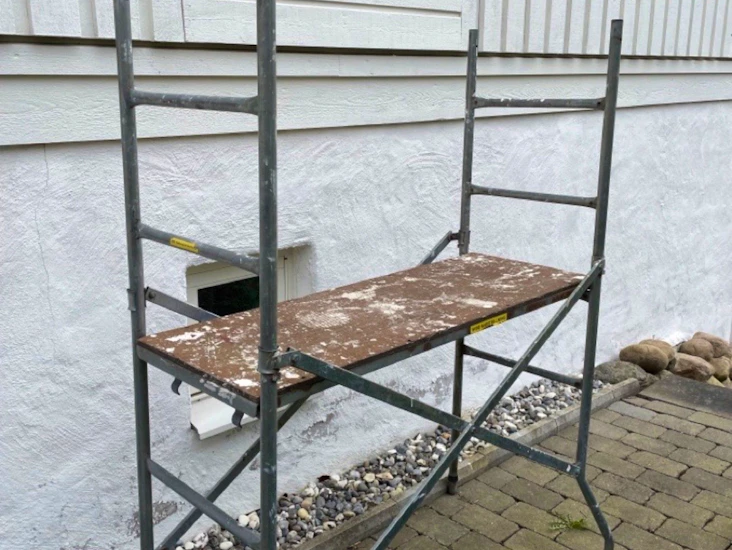 Arbetsplattform, rullställning, byggställning