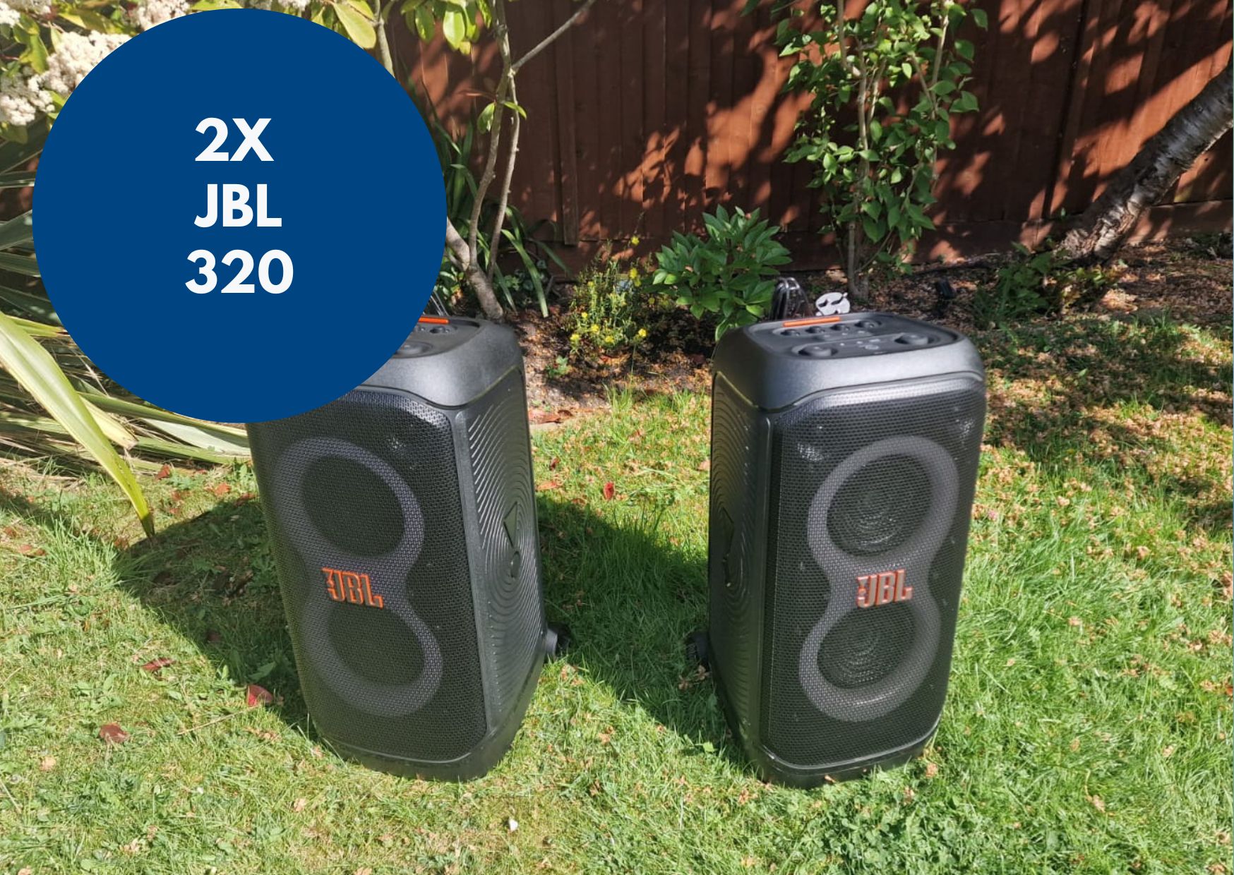 2x jbl 320 speaker