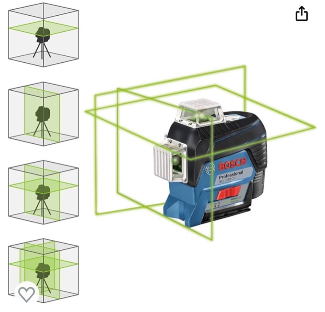Bosch pro system linjelaser gll 3-80 cg