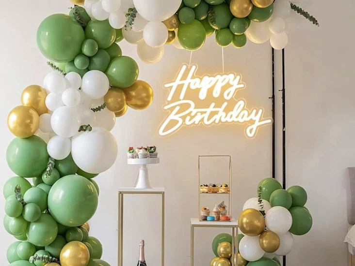 Happy birthday light up led sign