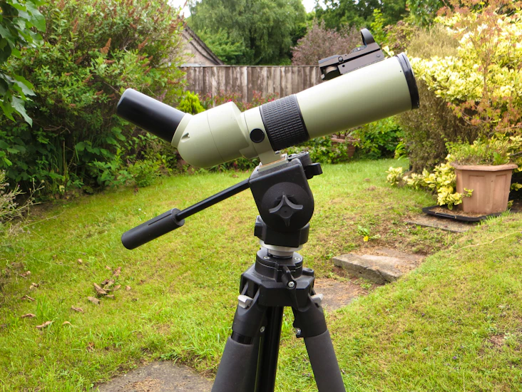 Opticron ‘spotting’ telescope for bird watching or astronomy on heavy duty tripod. (nb collection in person only)