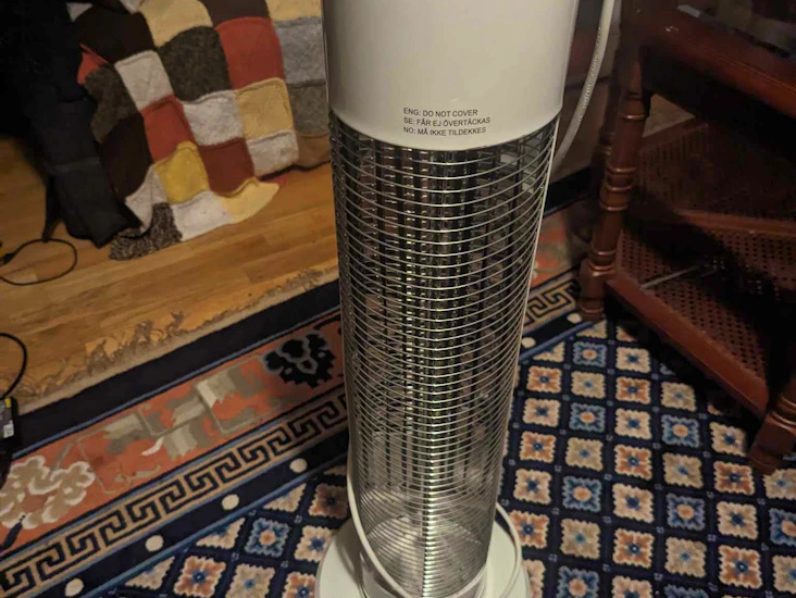 Roterande terassvärmare/tornfläkt, 500-1200w