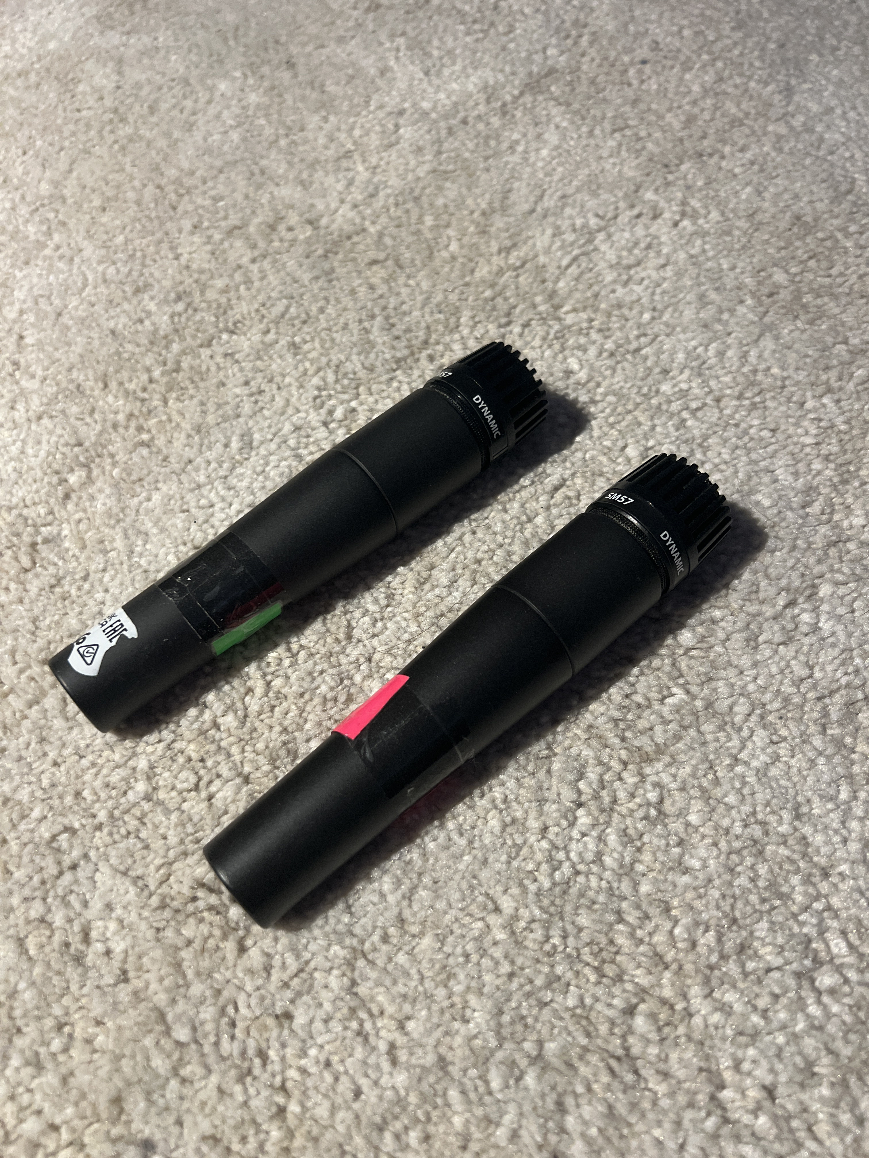 2 shure sm57 mikrofoner