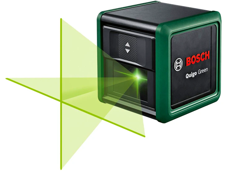 Bosch quigo green krysslaser med teleskopstang