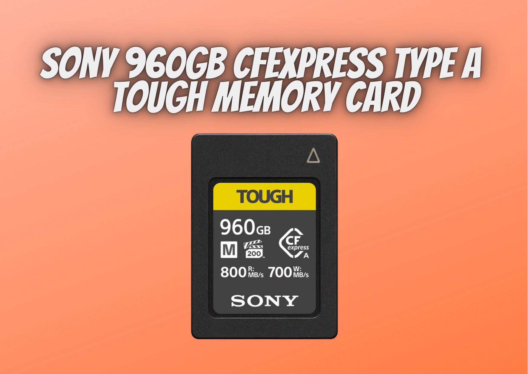 Sony 960gb cfexpress type a tough memory card