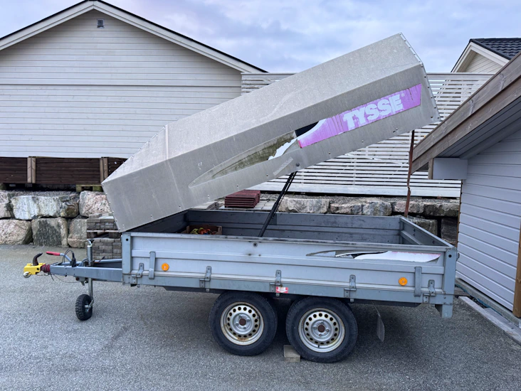 Tysse 2000kg boggiehenger med lokk