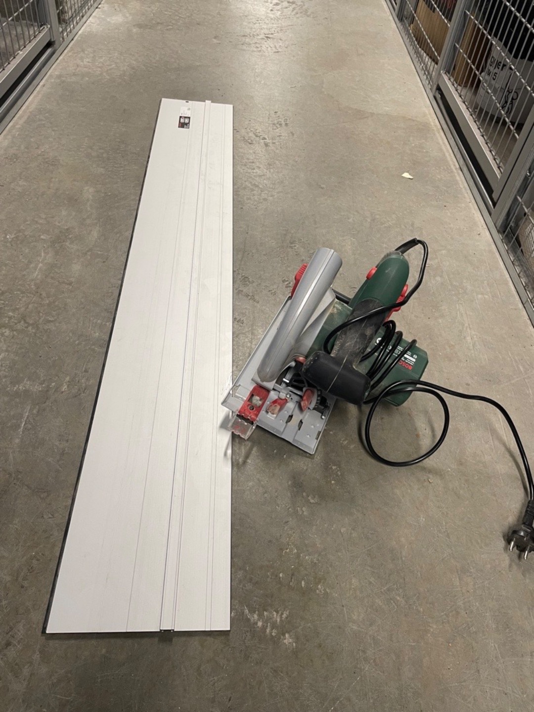 Bosch sirkelsag med skinne