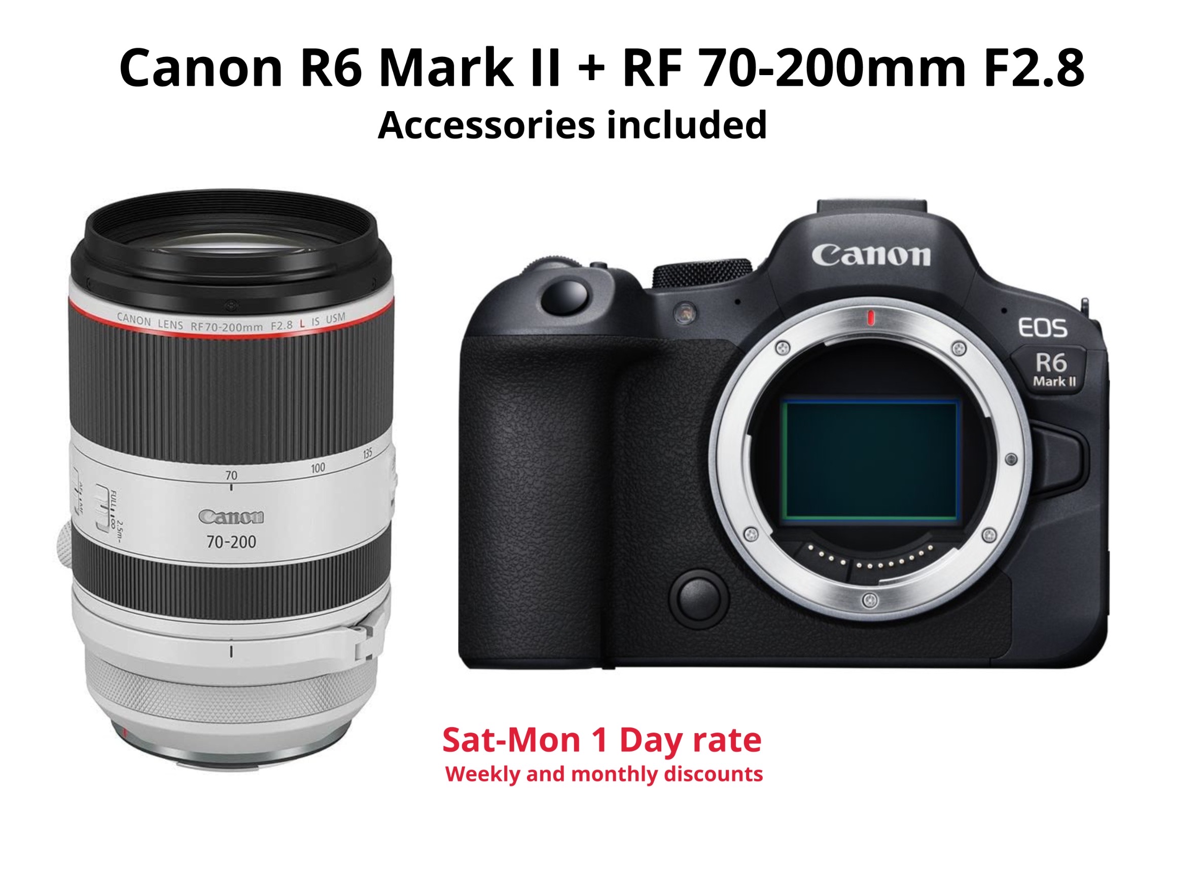 Canon r6 mark ii + rf 70-200mm f2.8 