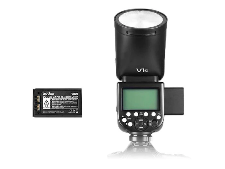 Proffsblixt godox v1-c – mjukt ljus för bröllop, porträtt & event