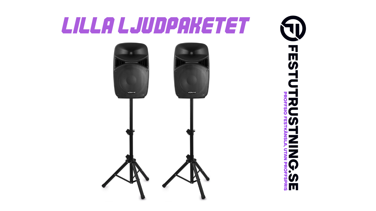 🔊 ljudpaket för fest, tal eller presentation 🎤🎶