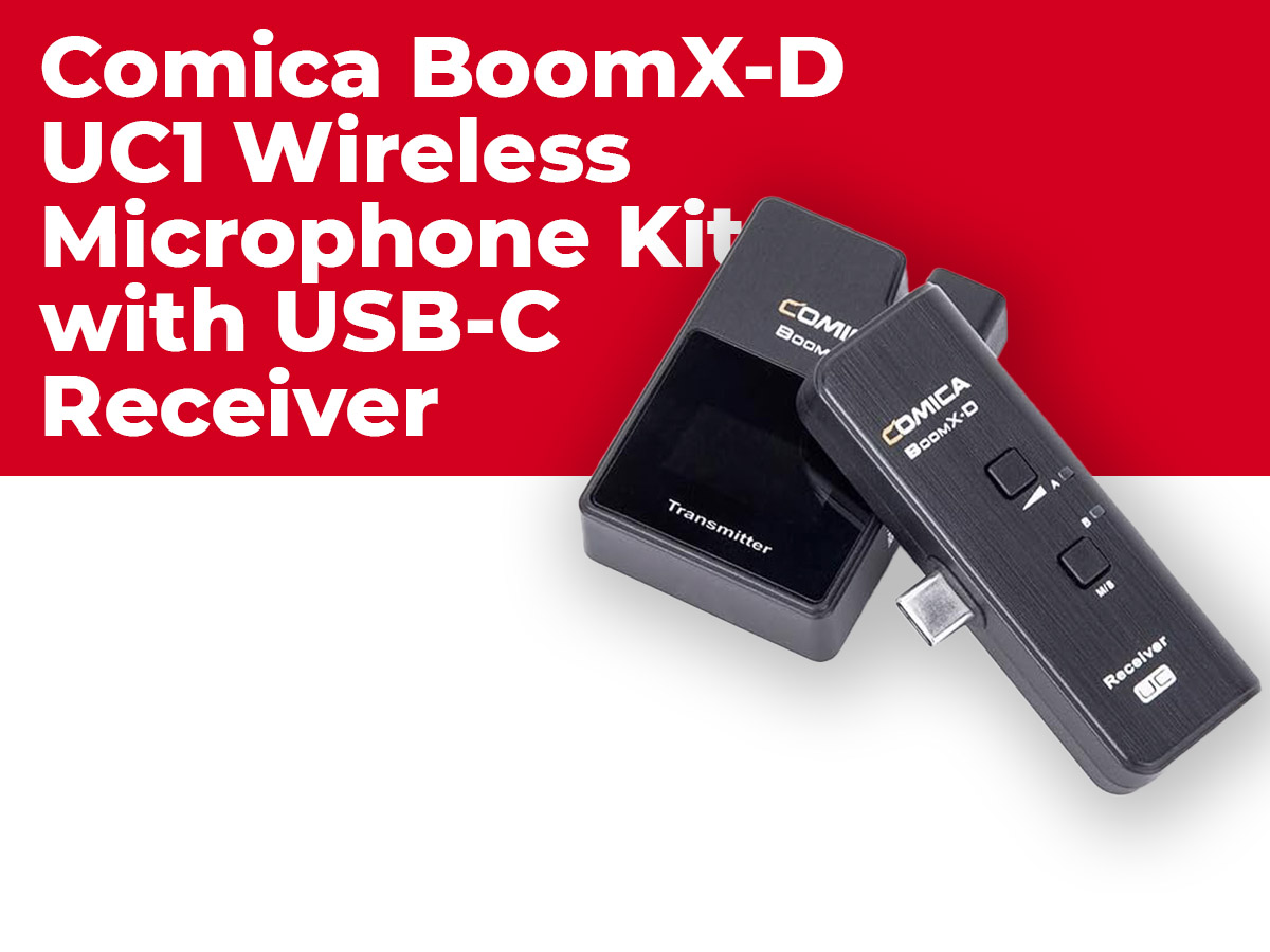 Comica boomx-d uc1 wireless microphone kit with usb-c receiver for mobile phones and tablets