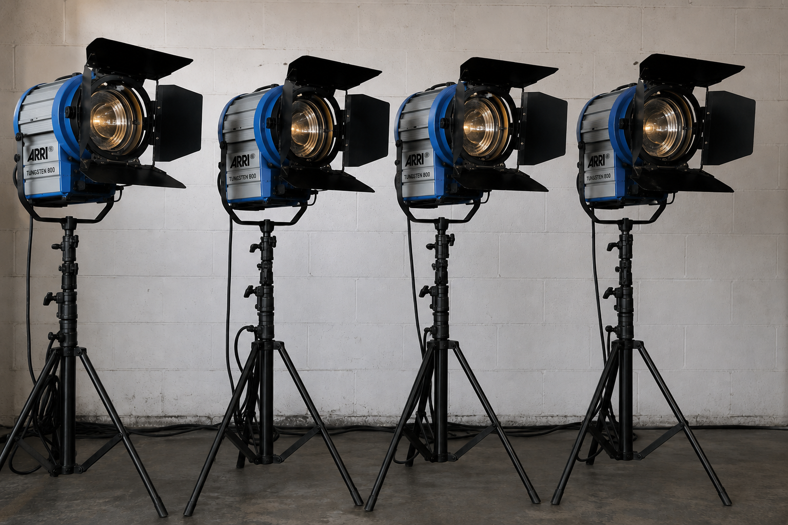 Arri 800w redheads x4
