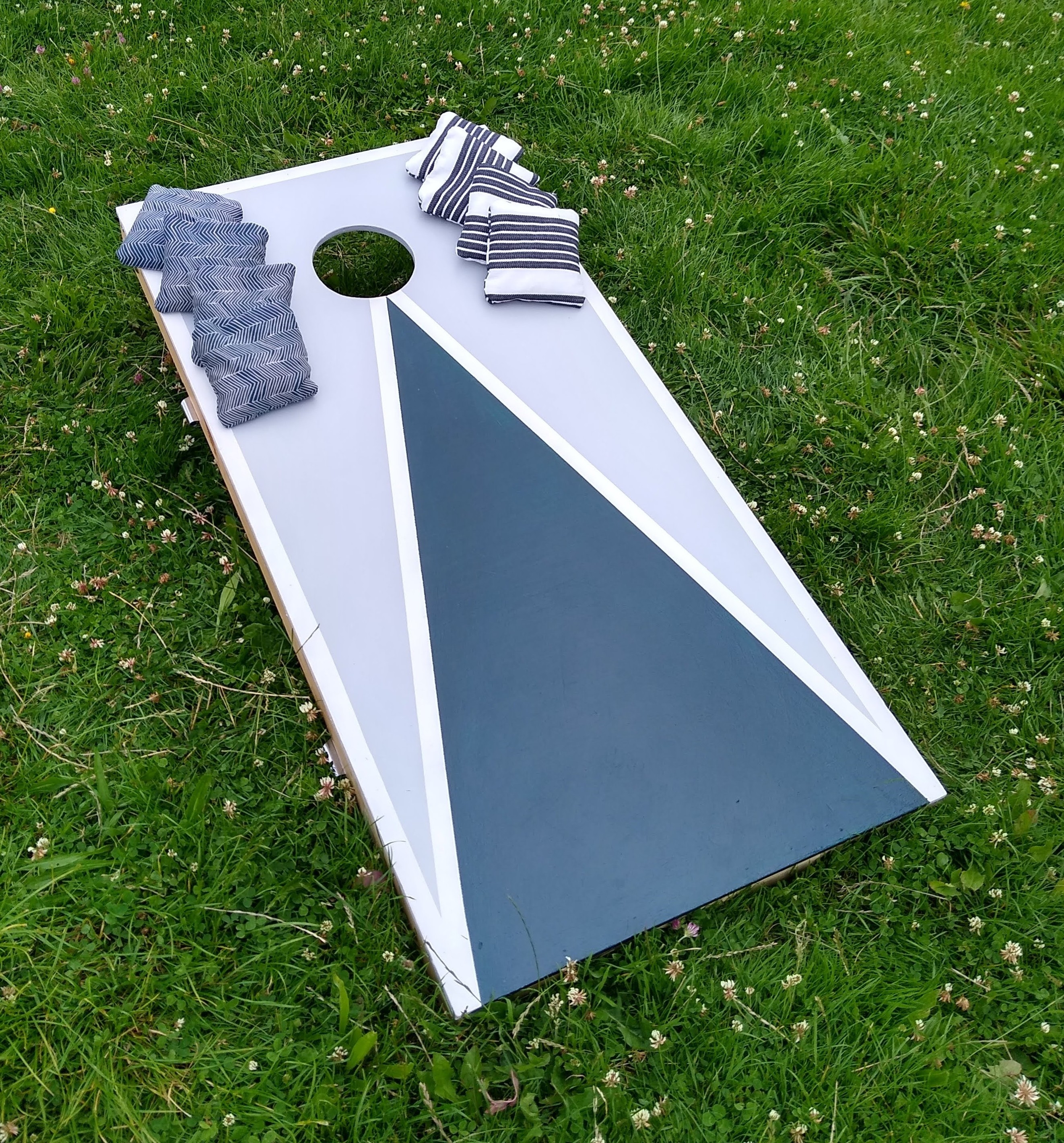 Cornhole boards and beanbags
