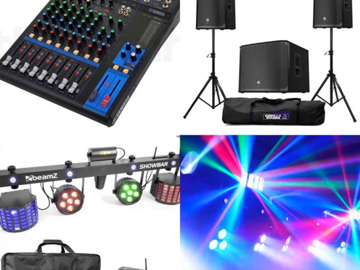 Festpaket 🎉 ljud och ljus🕺3000watt