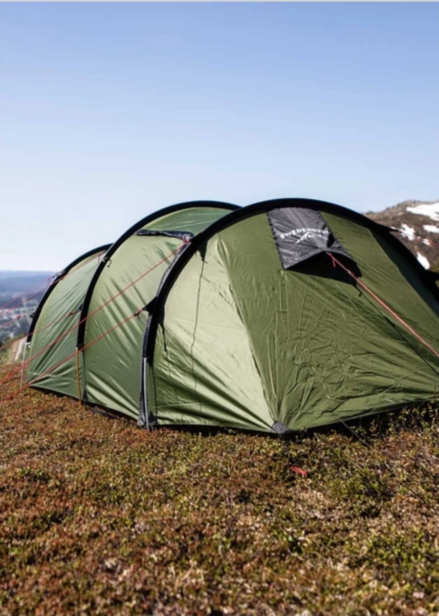 Nytt tremannatält, vattentätt 