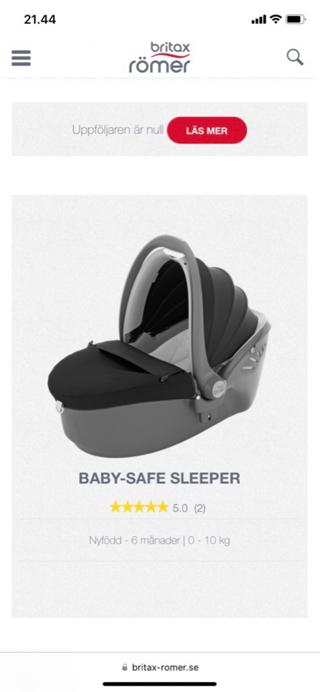 Britax safe clearance sleeper