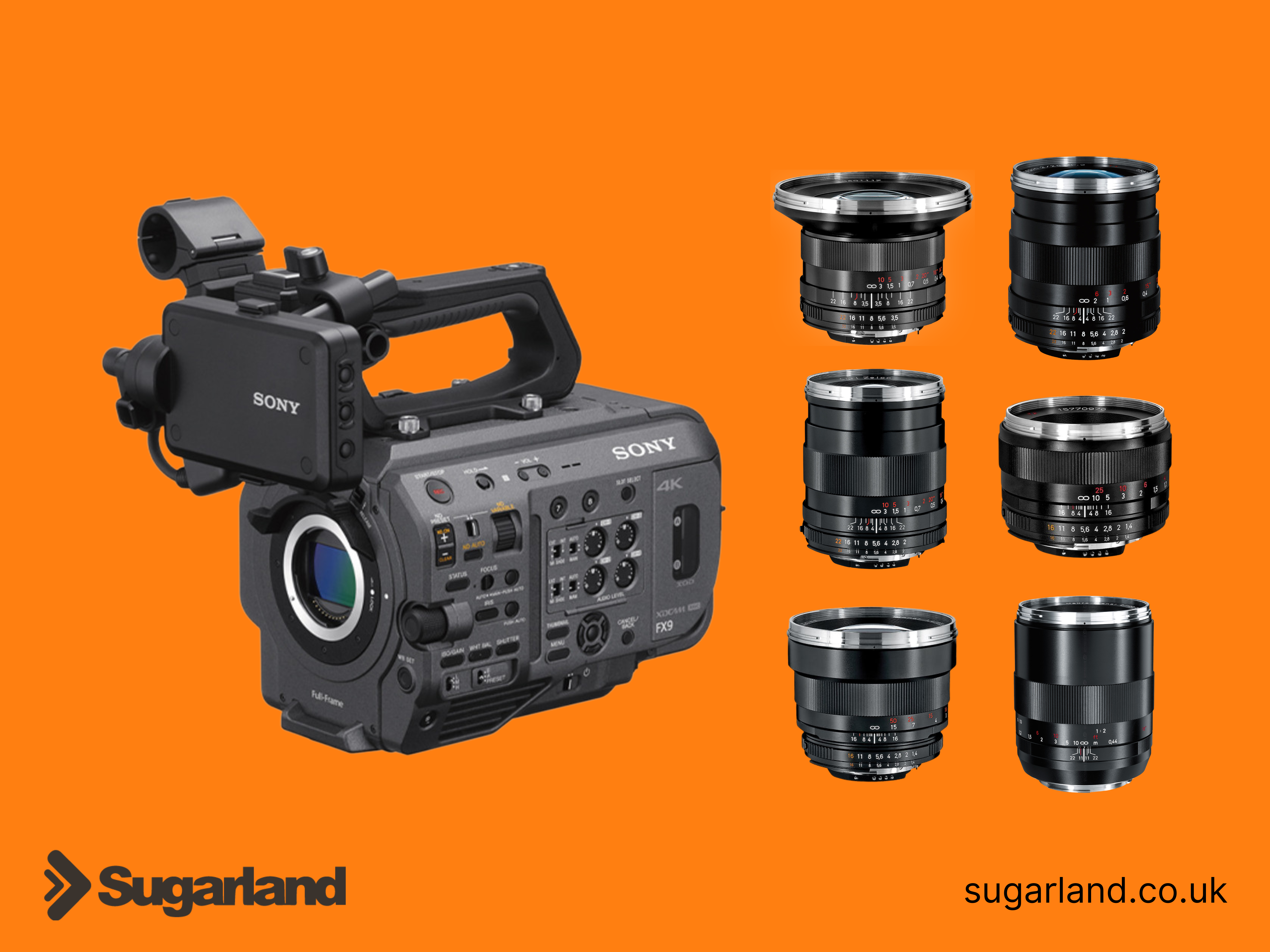 Sony fx9 + zeiss prime lens set