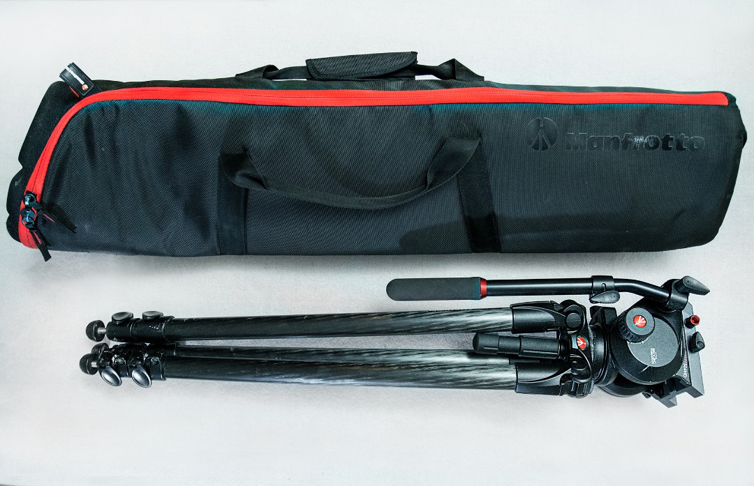 Stabilt stativ med videohuvud manfrotto 504hd