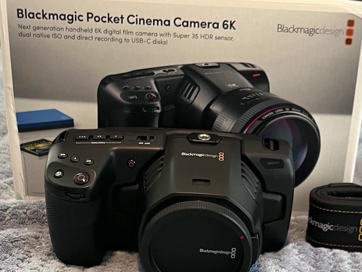 Blackmagic pocket cinema 6k camera