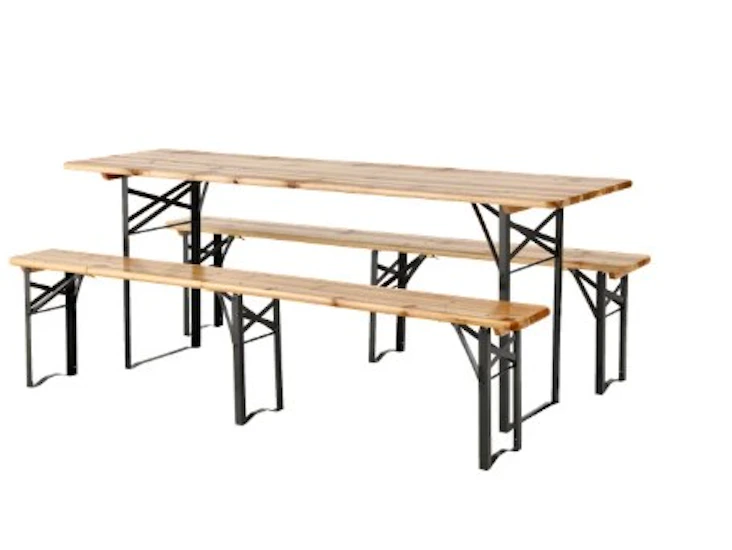 Ölbord och sittbänkar