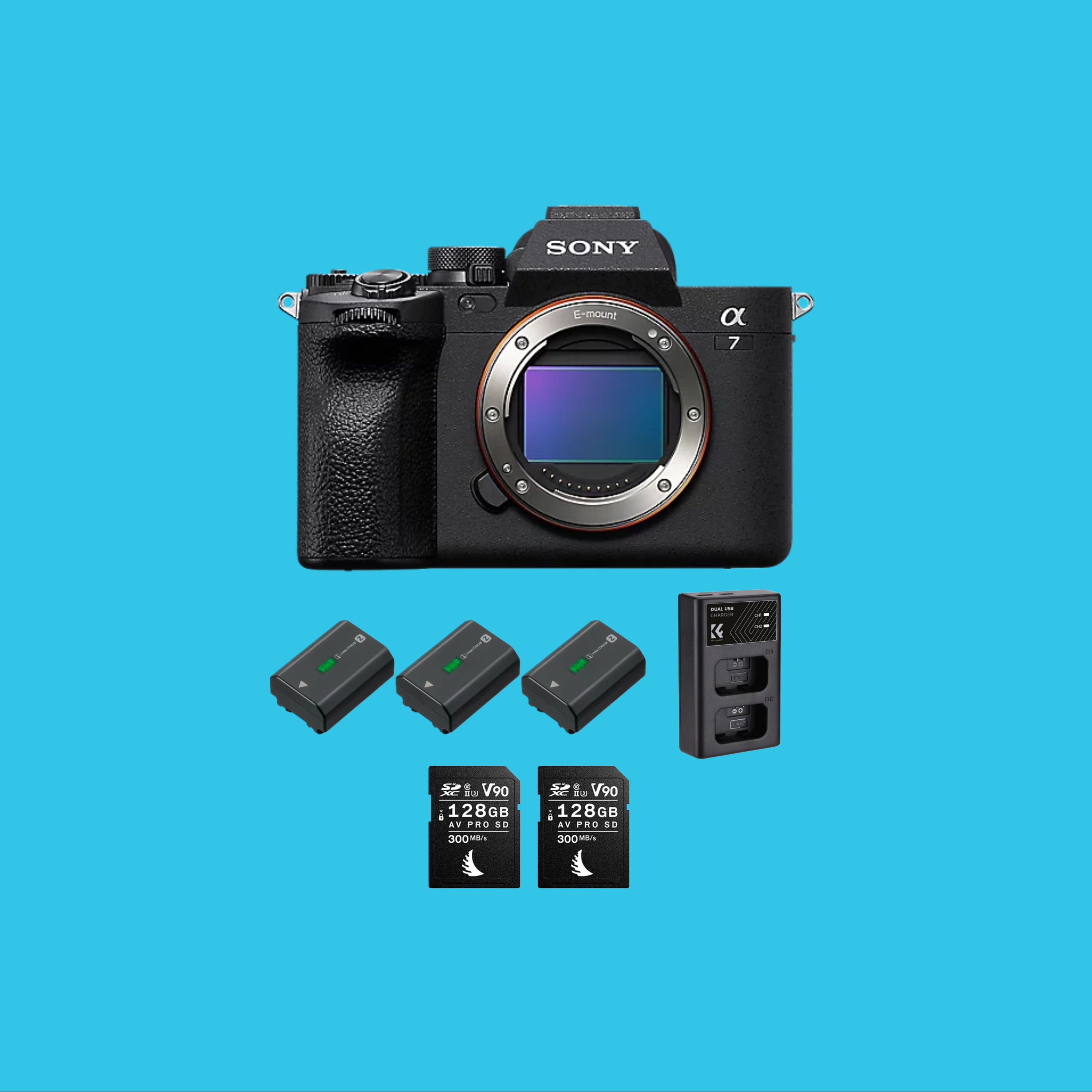 Sony a7 iv hybrid camera kit | 33mp full frame + 4k video 