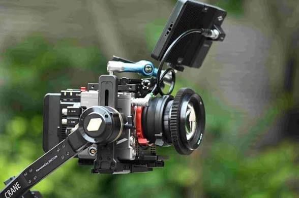 Camera with operator 