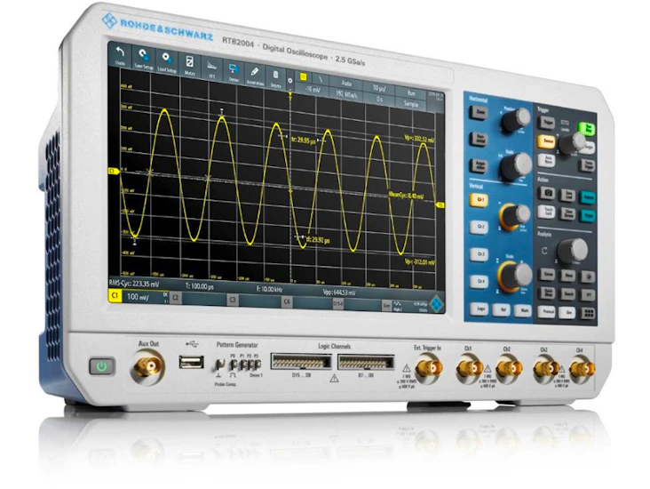 Rohde & schwarz rtb2004 300 mhz oscilloskop