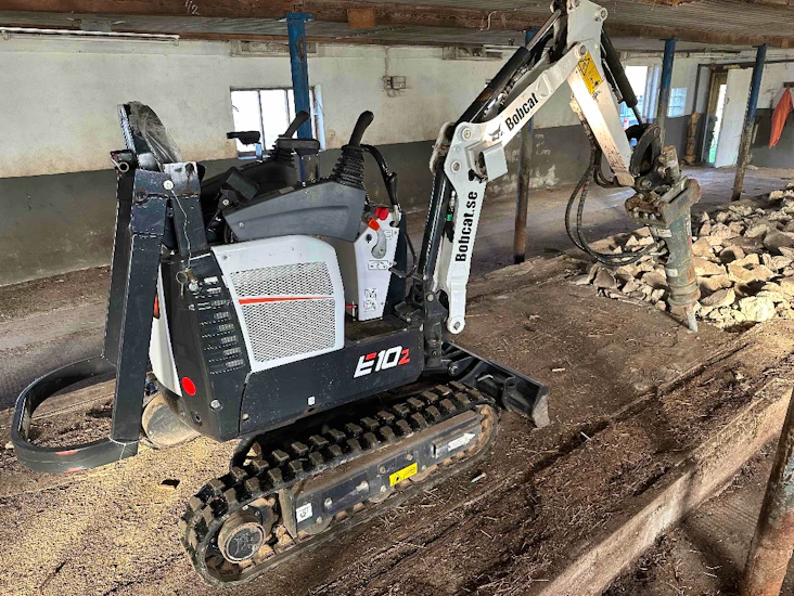 Minigrävare bobcat e10, 1 ton