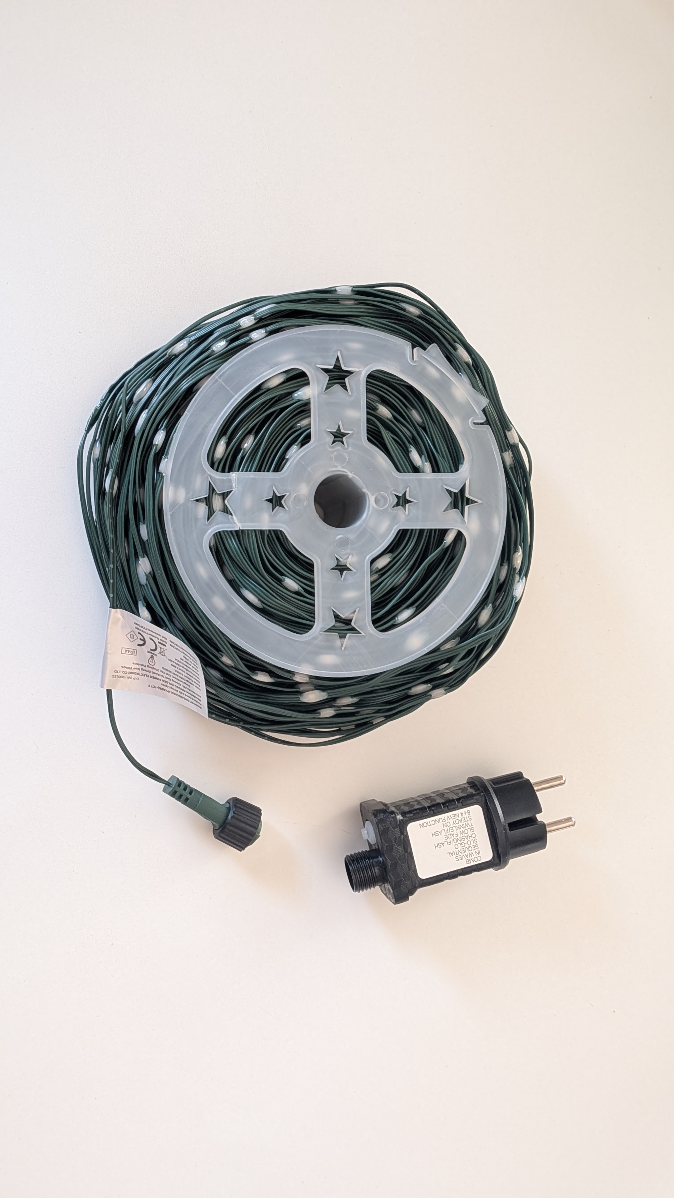 Ljus-slinga led 100m varmt ljus