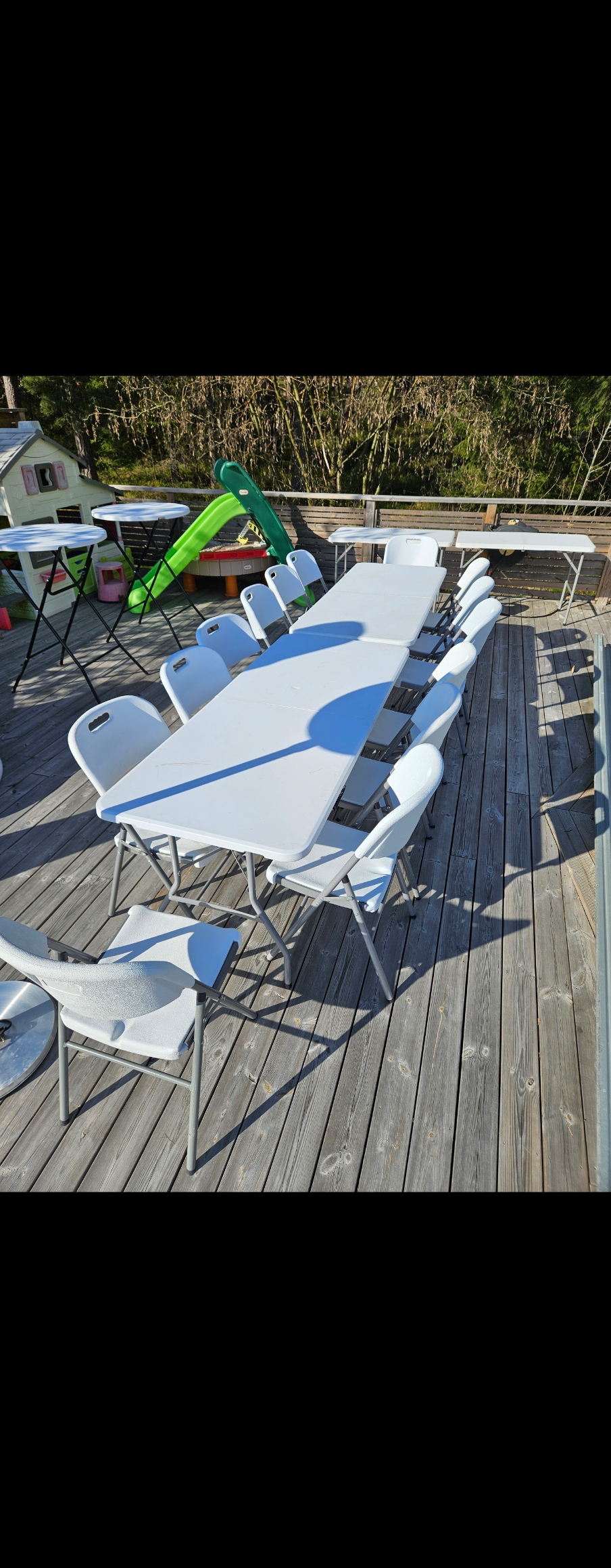 Bord och stolar upp till 110 personer, supersköna och bästa kvalitet