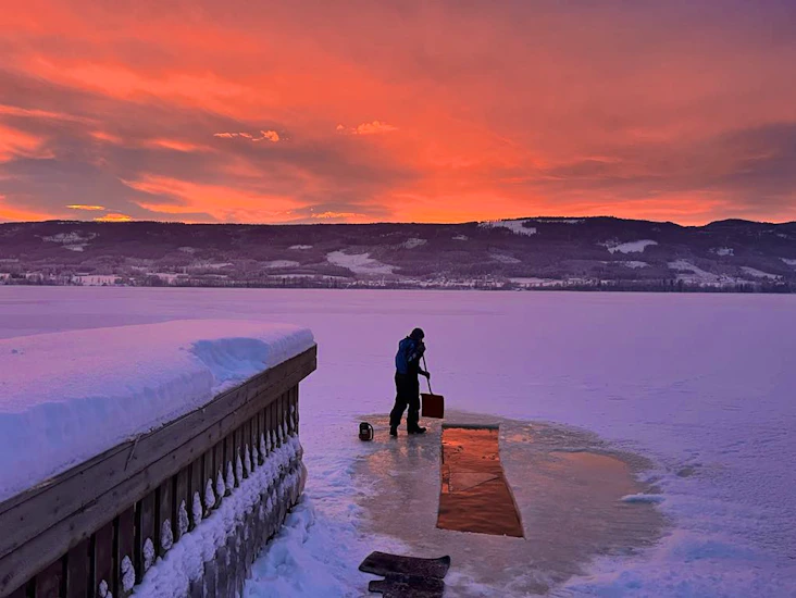 Badstu ved randsfjorden