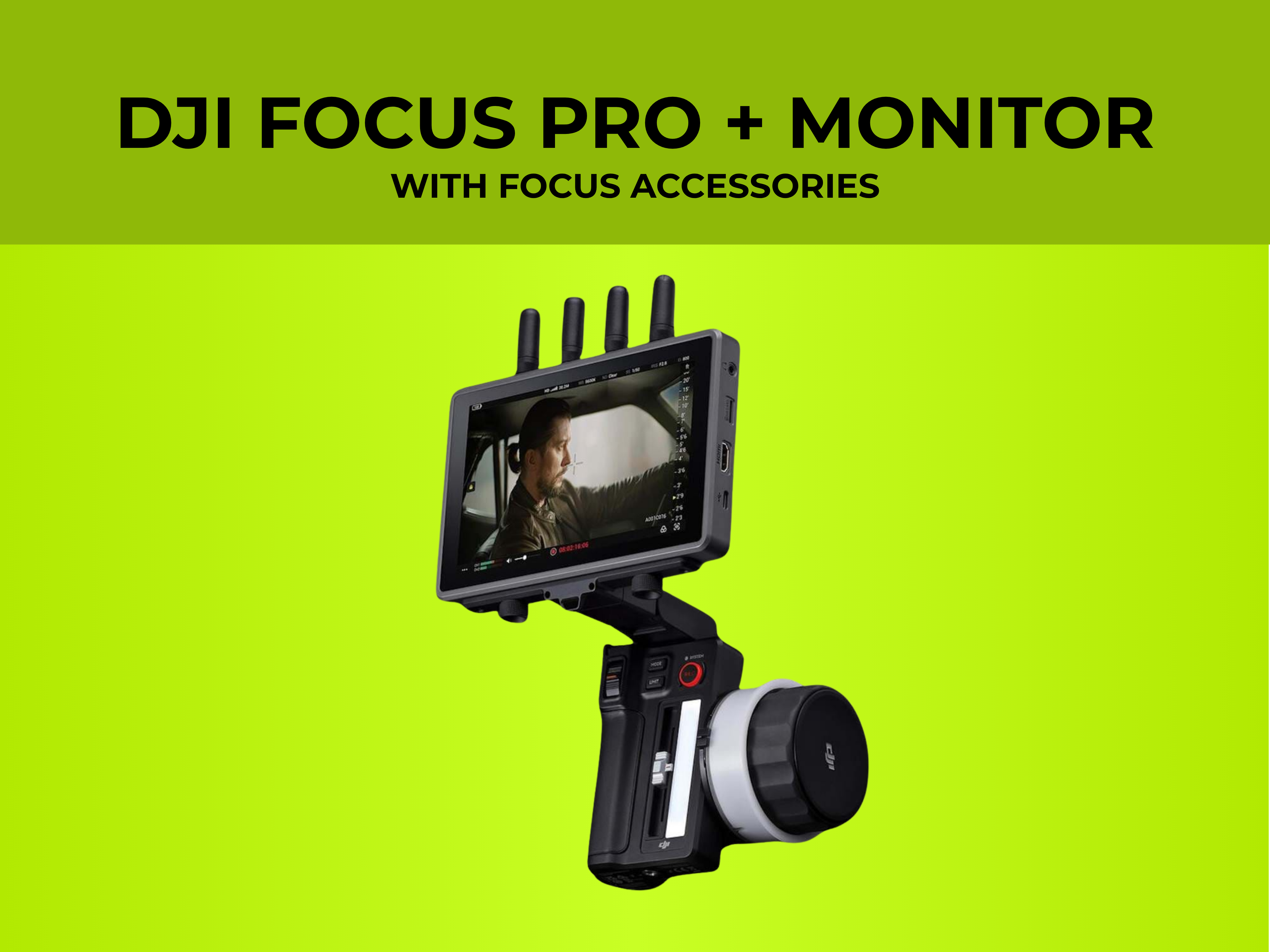 Dji focus pro hand unit & dji monitor