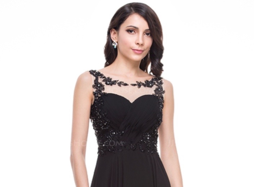 Svart festkjole | selskapskojole - str. m