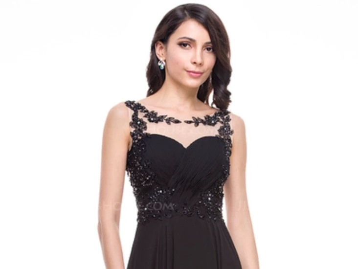 Svart festkjole | selskapskojole - str. m