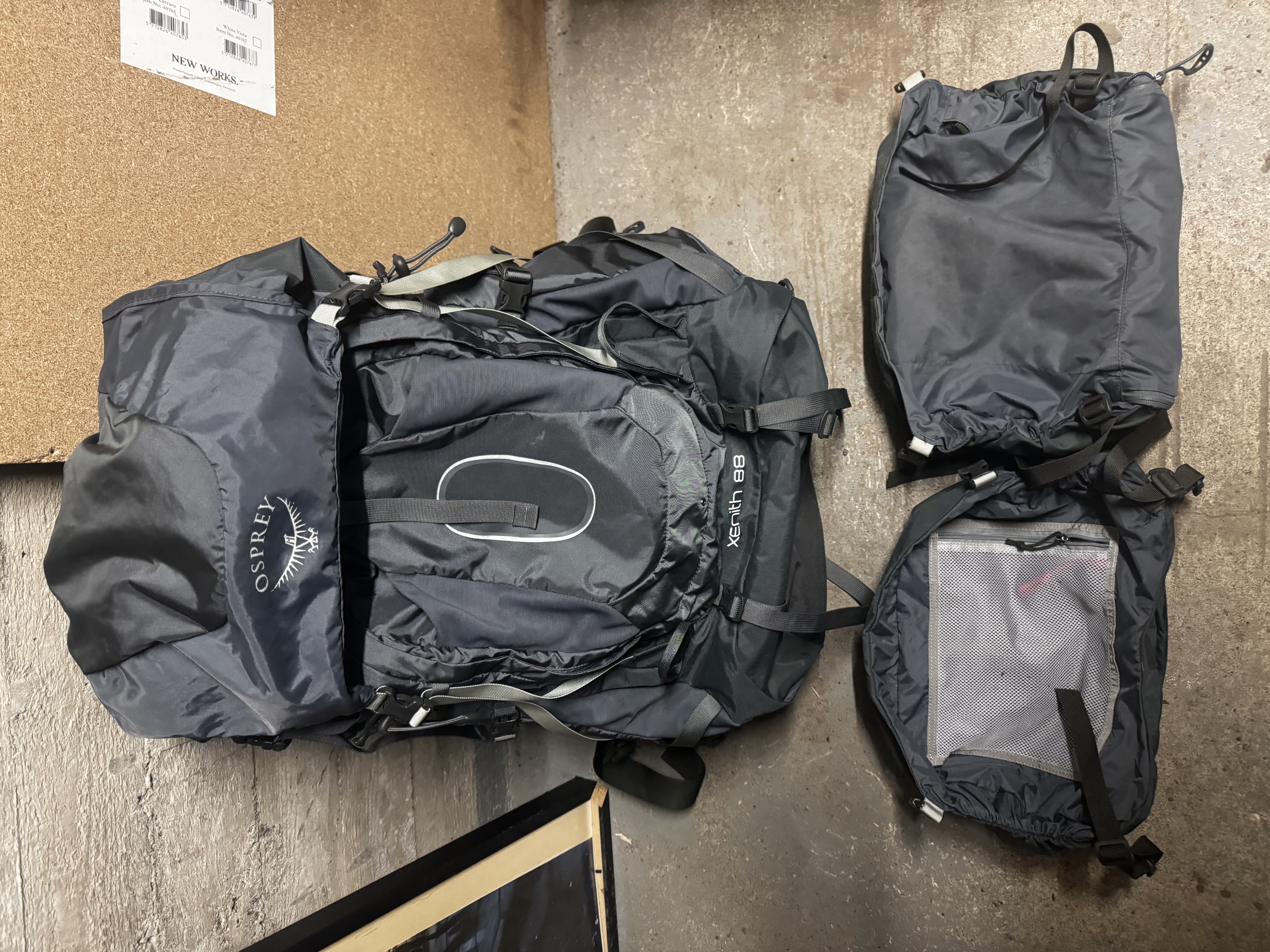 Osprey xenith 88, koko m