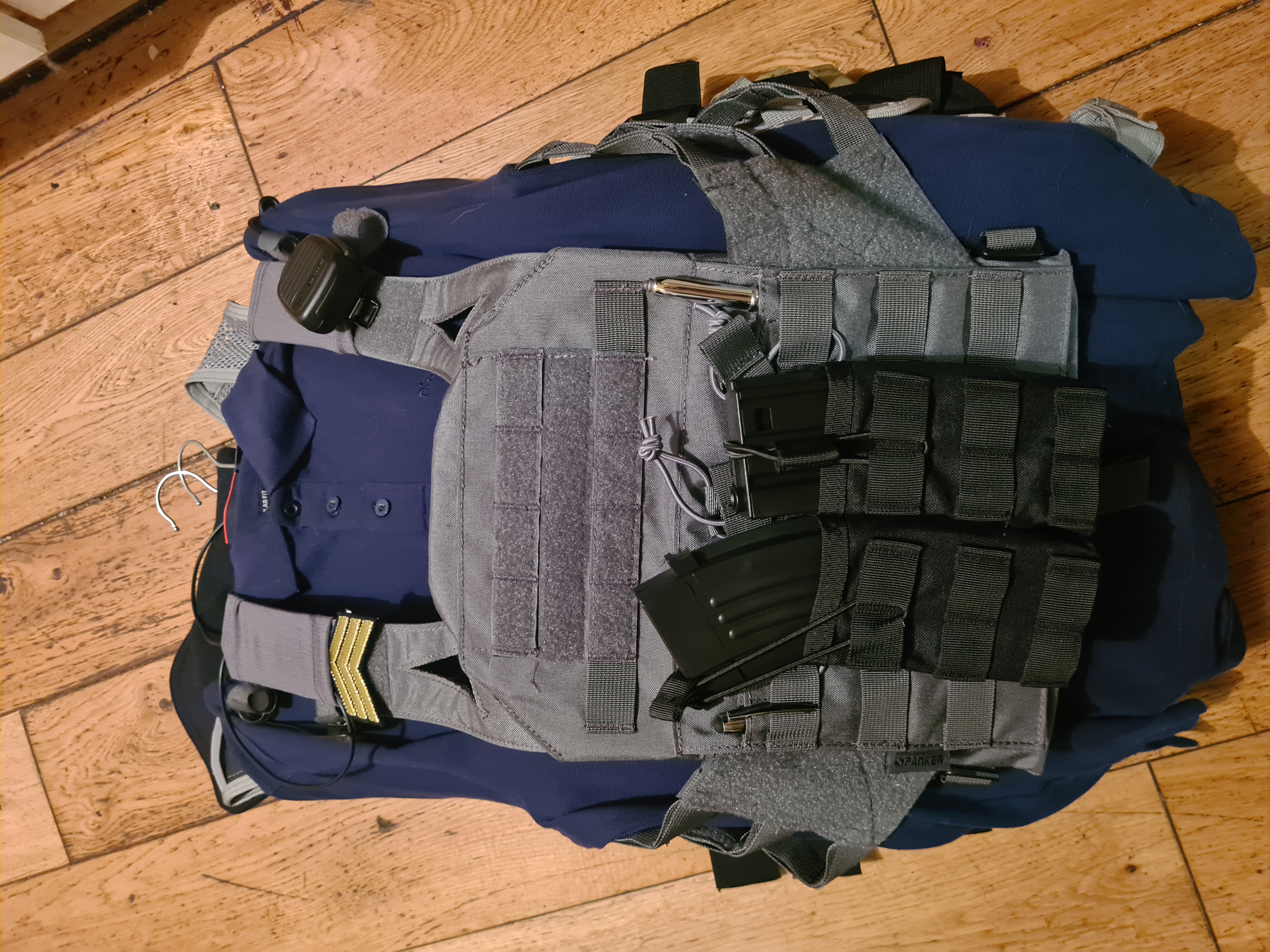Grey tactical vest 
