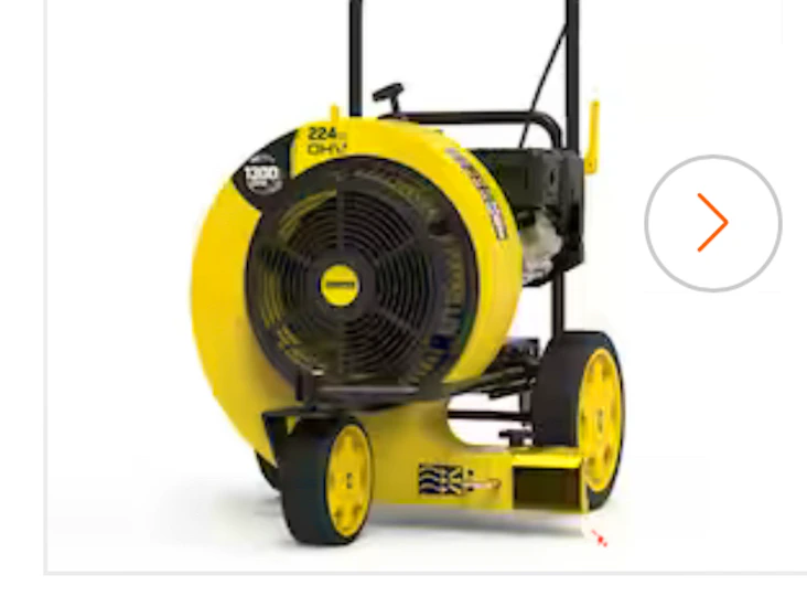 Walk-behind gas leaf blower