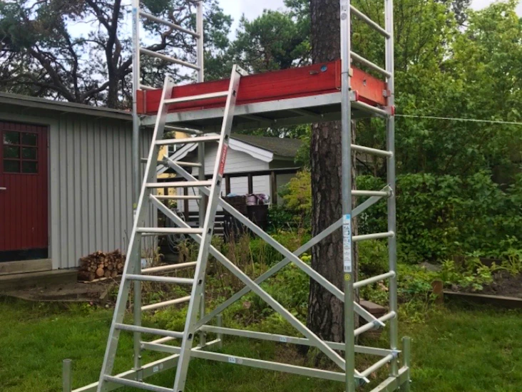 Stabil byggställning max 4,80m mälarhöjden