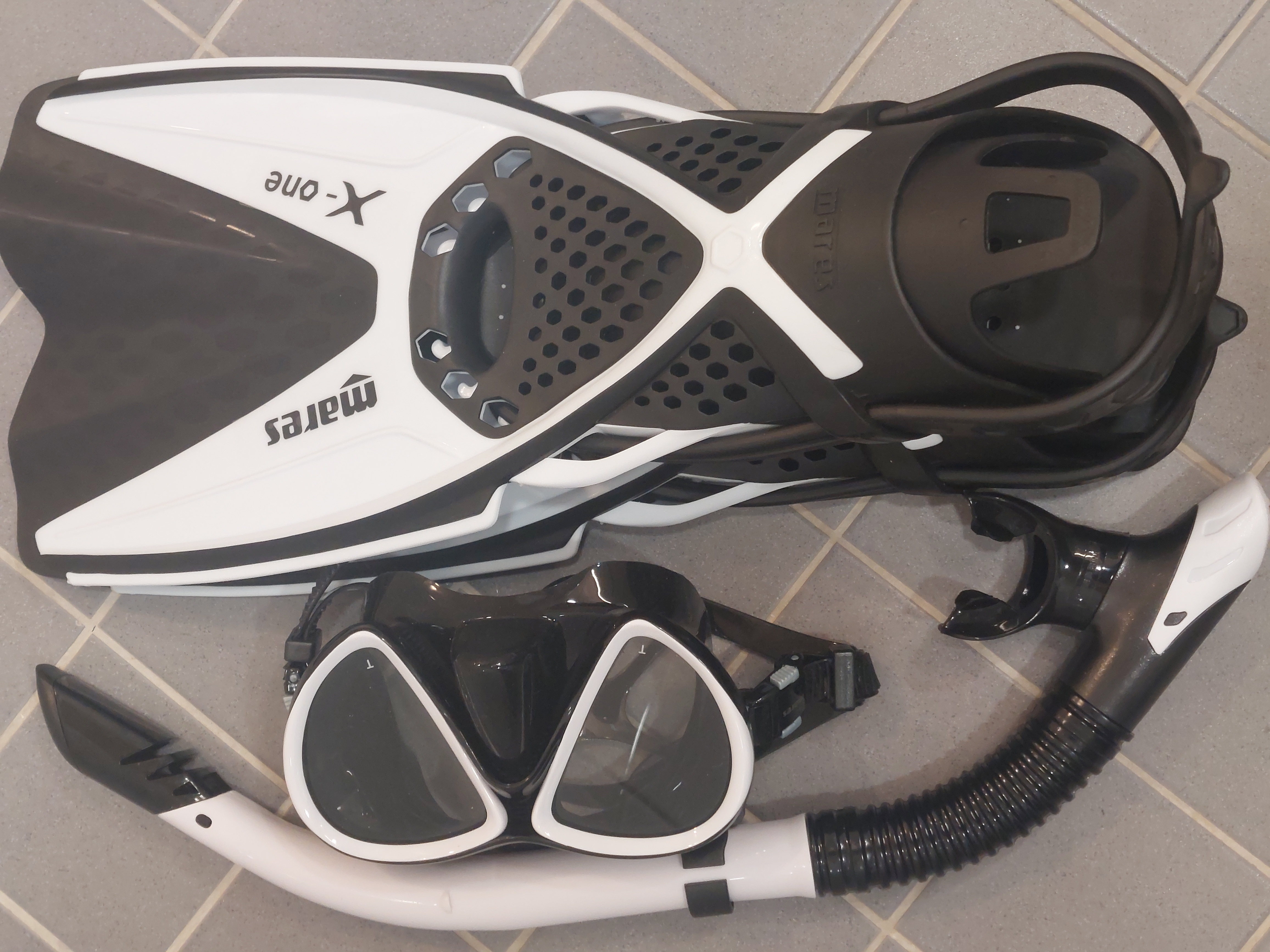 Uimaräpylät ja snorkkeli s/m
