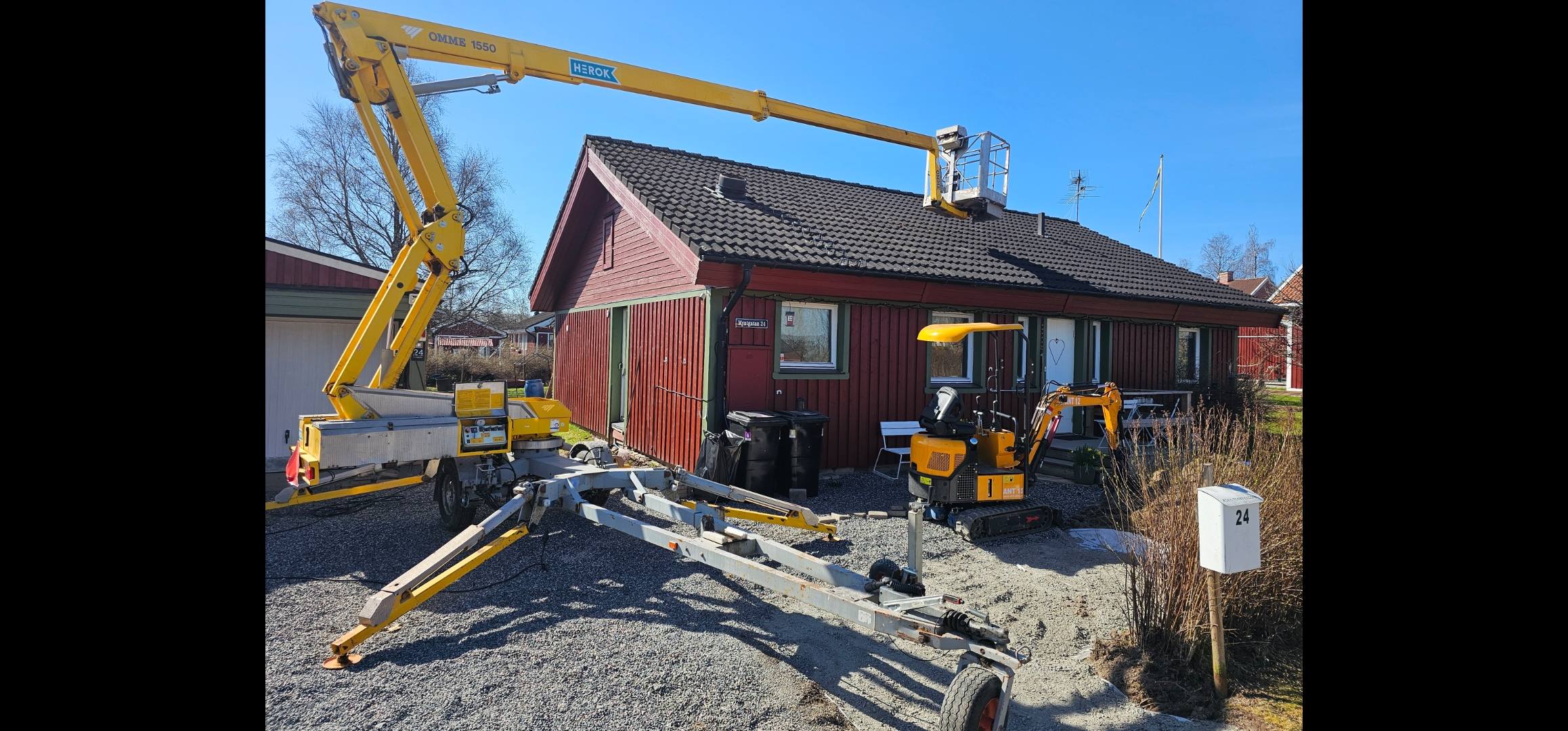 Släpvagnslift / skylift 15,5 meter arbetshöjd