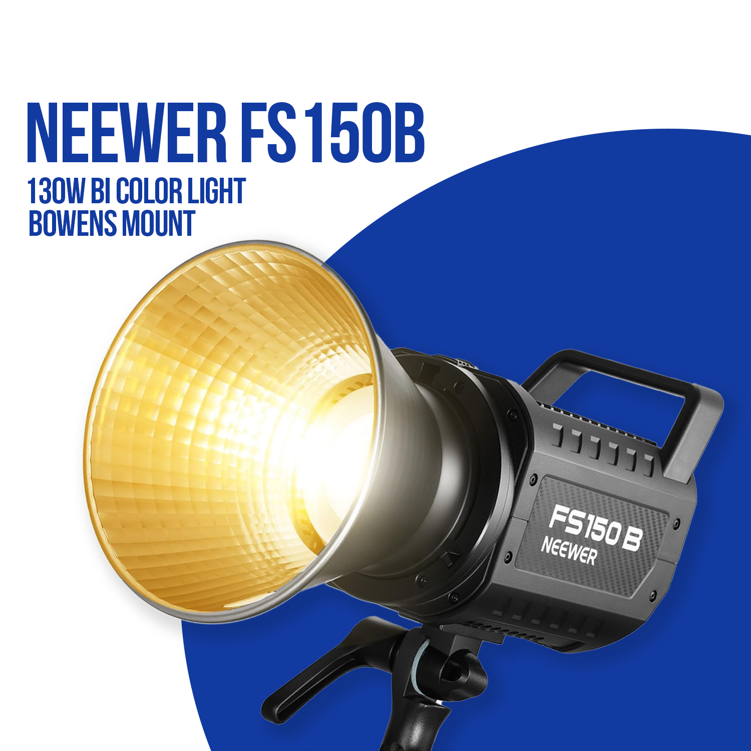 Neewer fs150b led studio video light with light stand | 120w/130w bi color cob light 