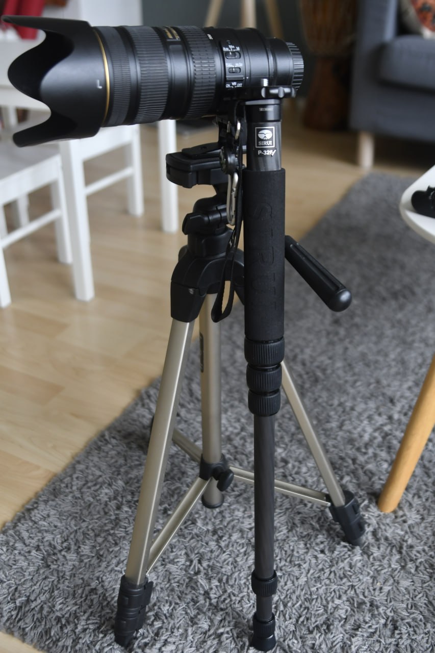Monopod — sirui p-326+ kulehode (sirui)