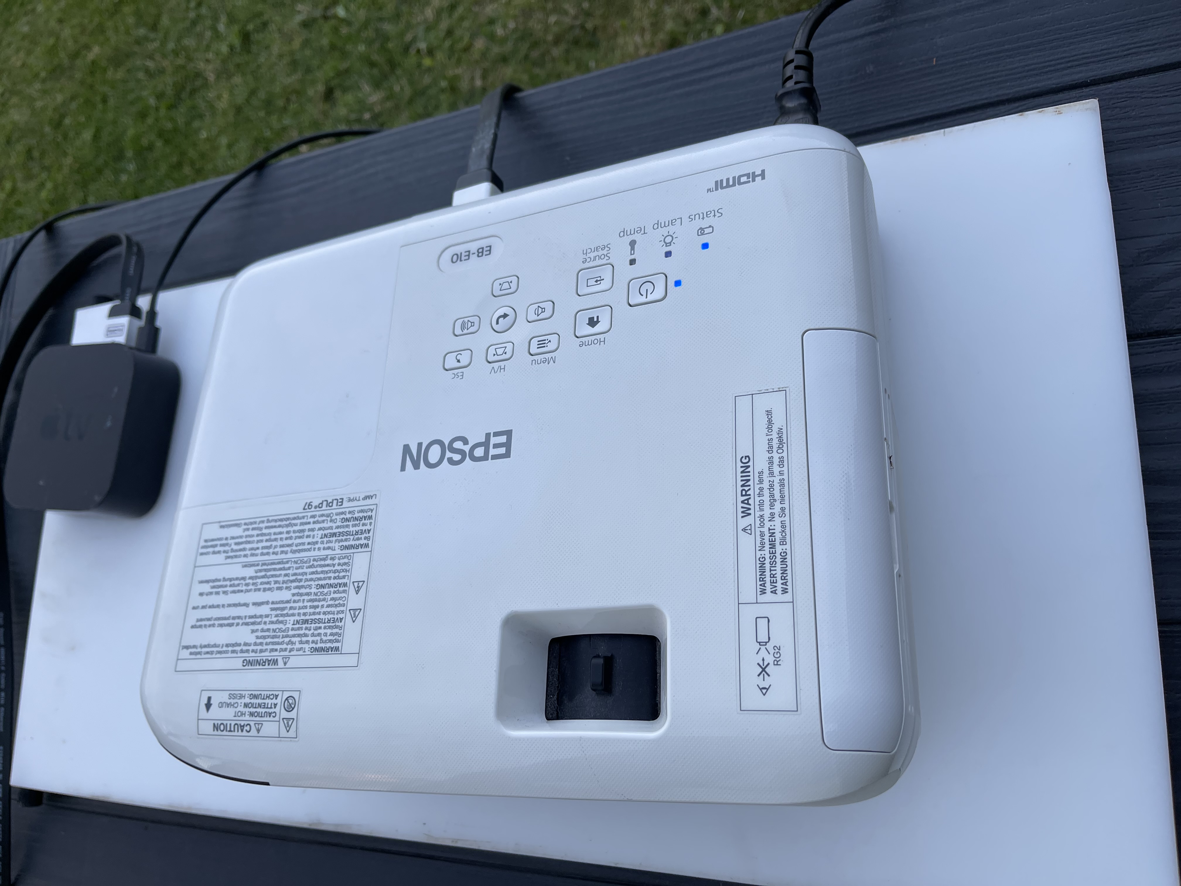 Epson eb-e10 3 lcd-projektor v11h975040 (hvit)