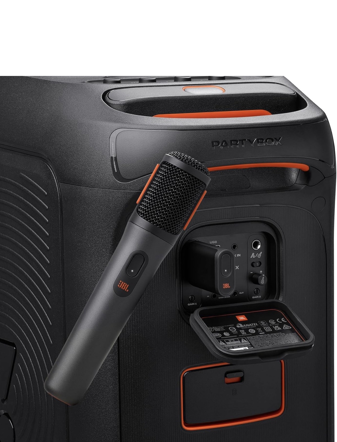 Jbl partybox microphones