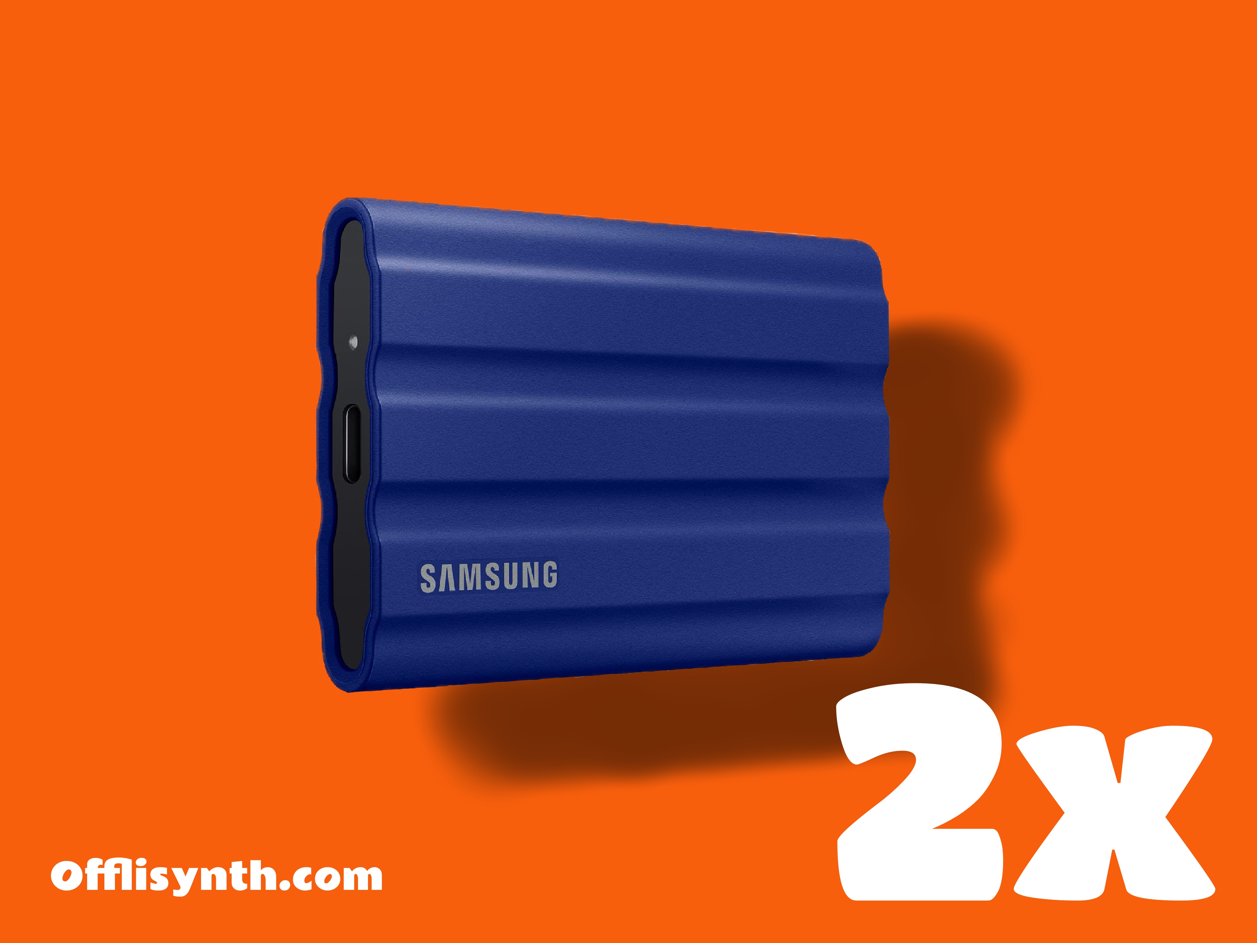 2x samsung t7 ssd 2tb