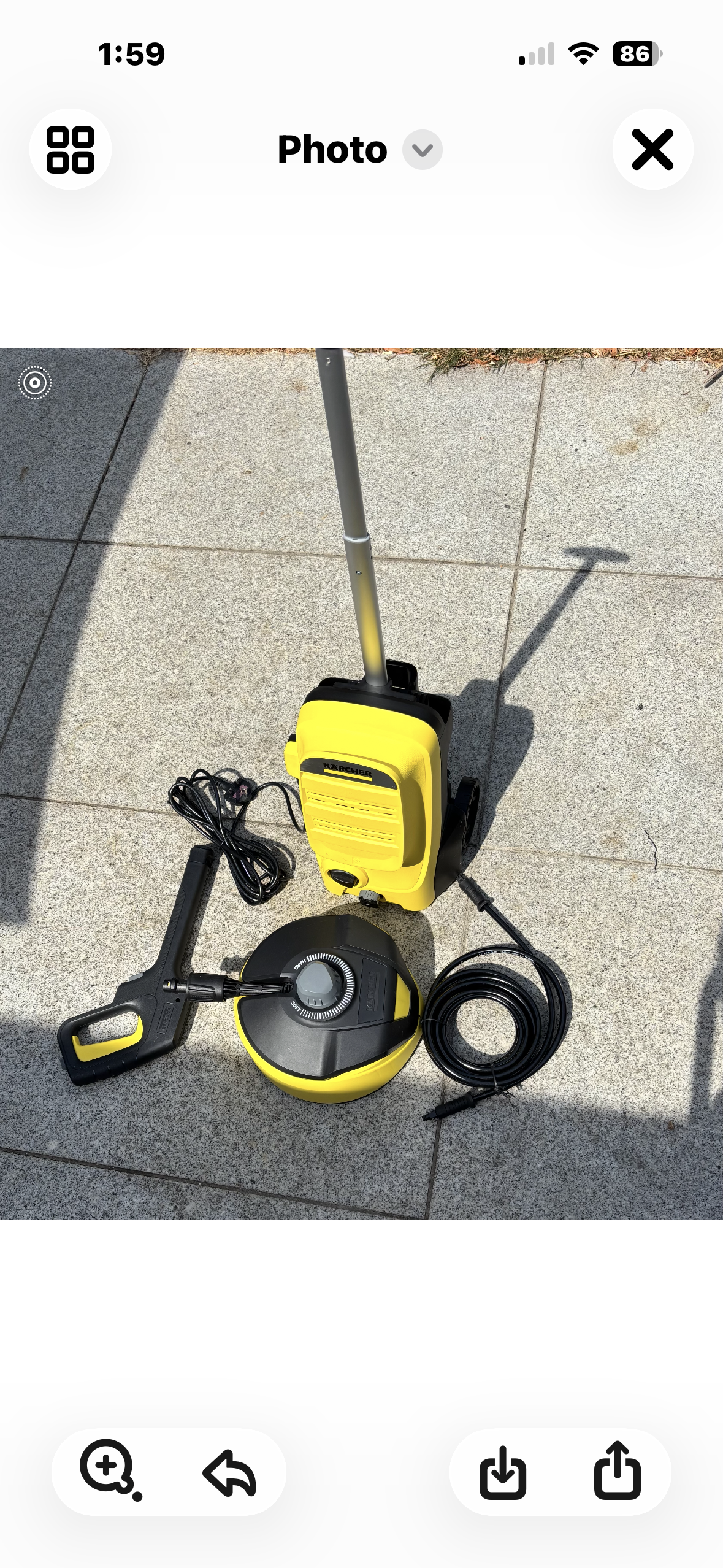   karcher patio cleaning set only. 