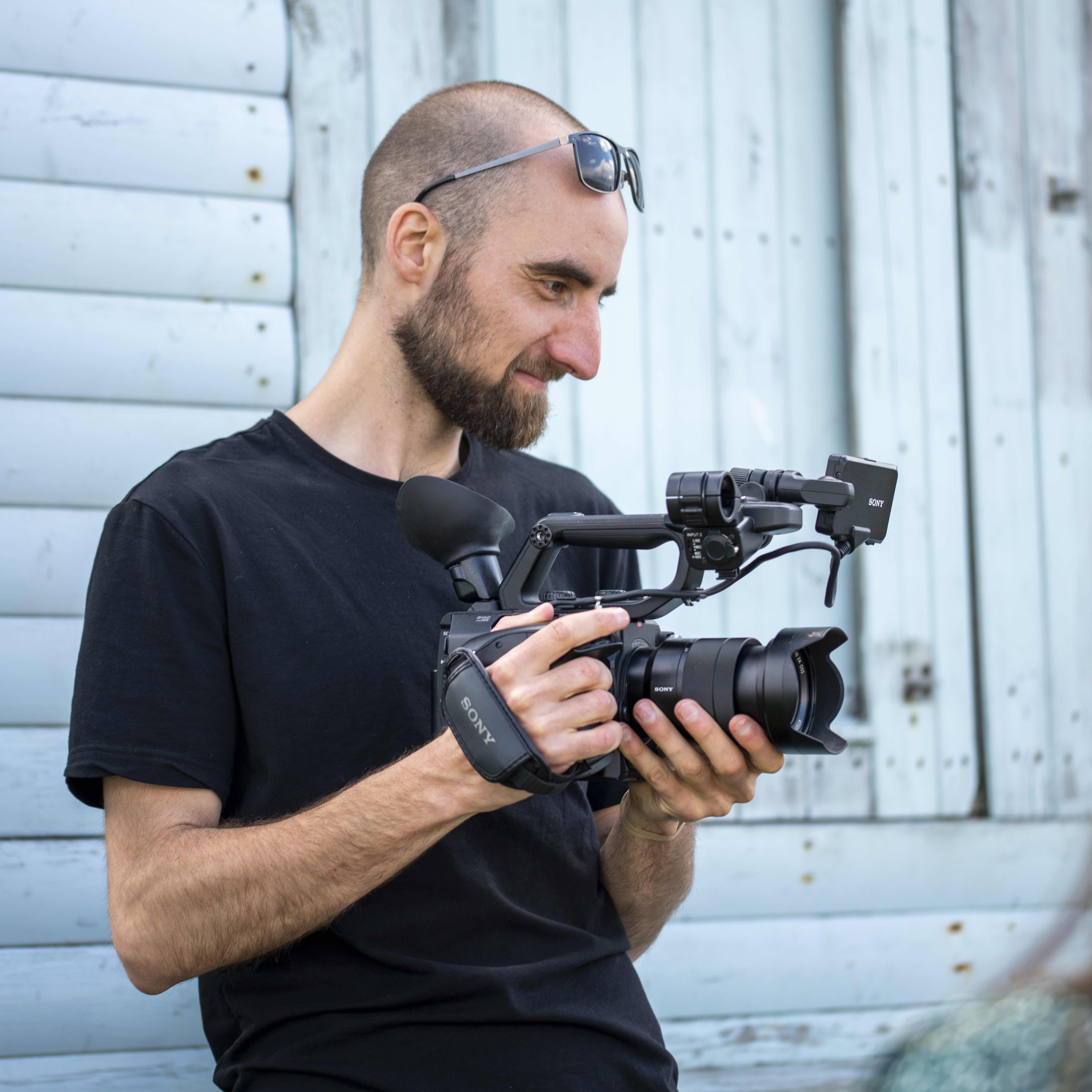 Sony fx6 camera with operator